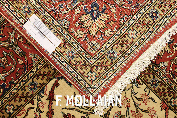 Teppich Persischer Semi-Antiker Tehran Wolle/Seide n°:73710173