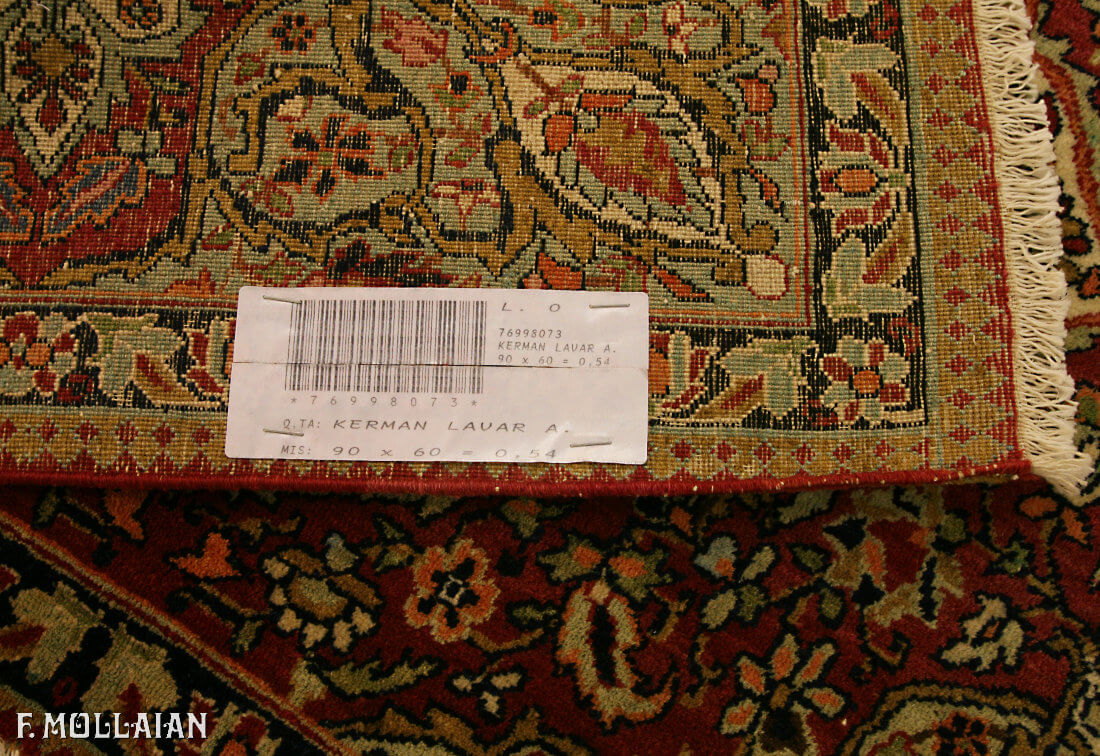 Paire de Tapis Antique Kerman Ravar n°:76998073