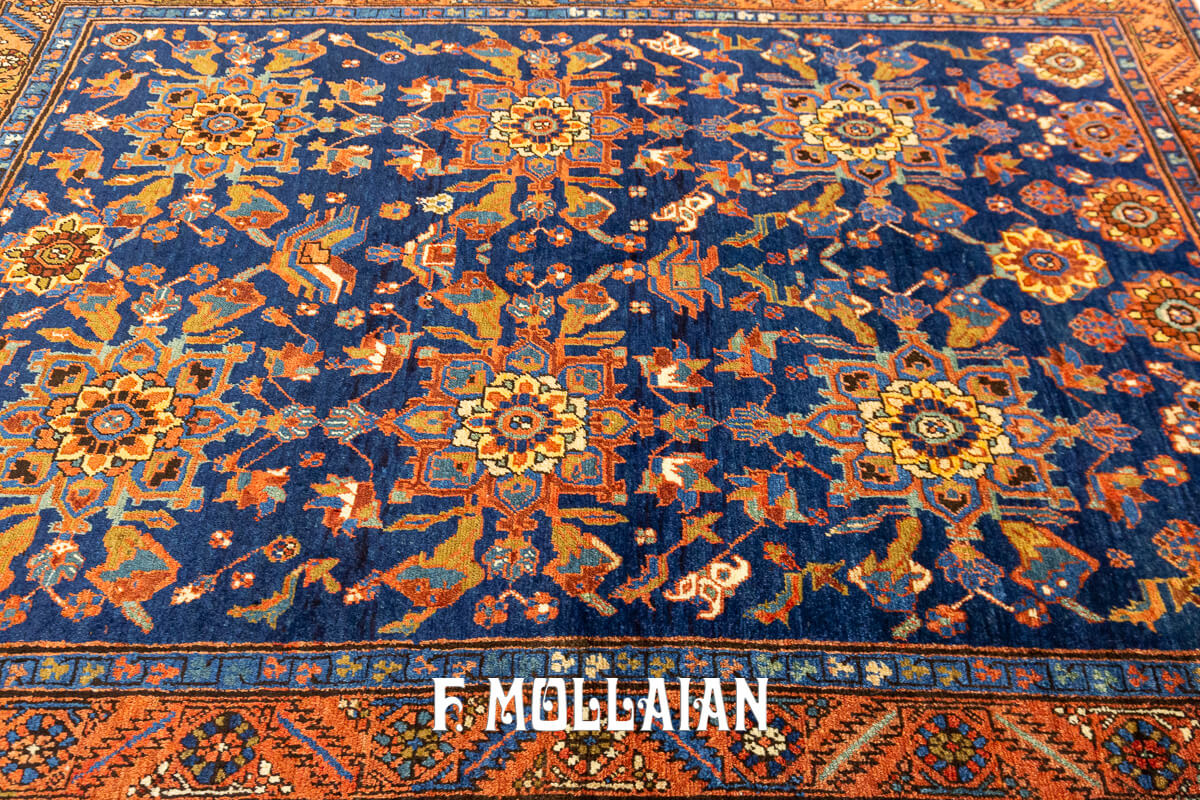 Antique Persian Hand-knotted Bakhshayesh Rug n°:855676