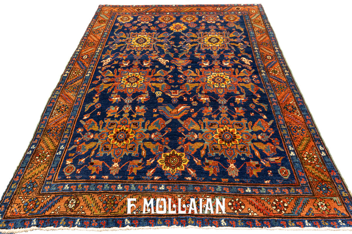 Antique Persian Hand-knotted Bakhshayesh Rug n°:855676