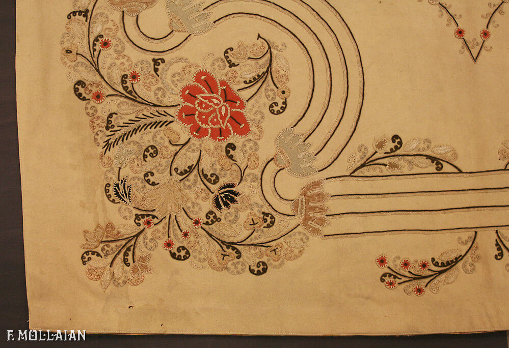 波斯古董纺织品：拉什特针绣 (Rashti-duzi) · 居装饰挂毯