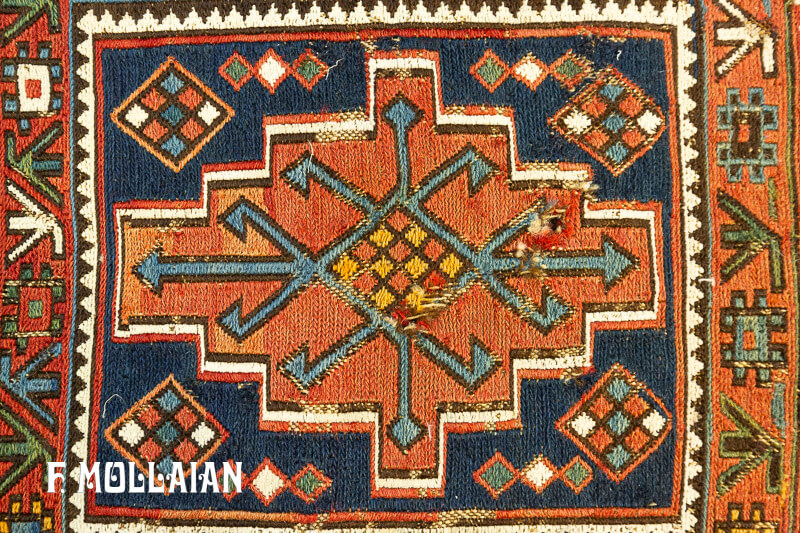 Small Antique Persian Shahsavan „Sumak!“ Rug n°:11548354