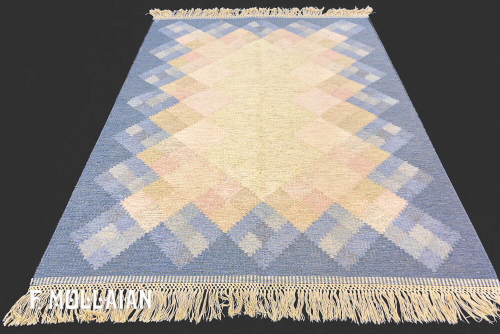 Tapis Kilim Suédois Rollakan Signé n°:13189608