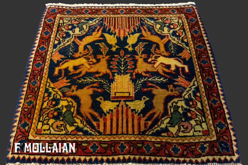 Isfahan Rug Pair Rare Small Size n°:15003415