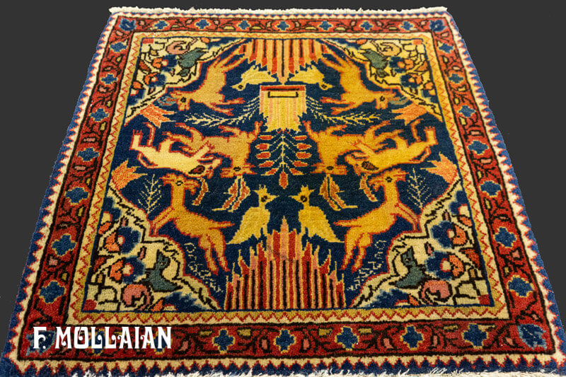 Isfahan Rug Pair Rare Small Size n°:15003415