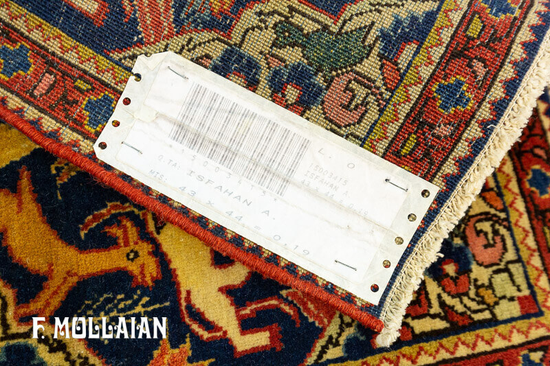 Isfahan Rug Pair Rare Small Size n°:15003415