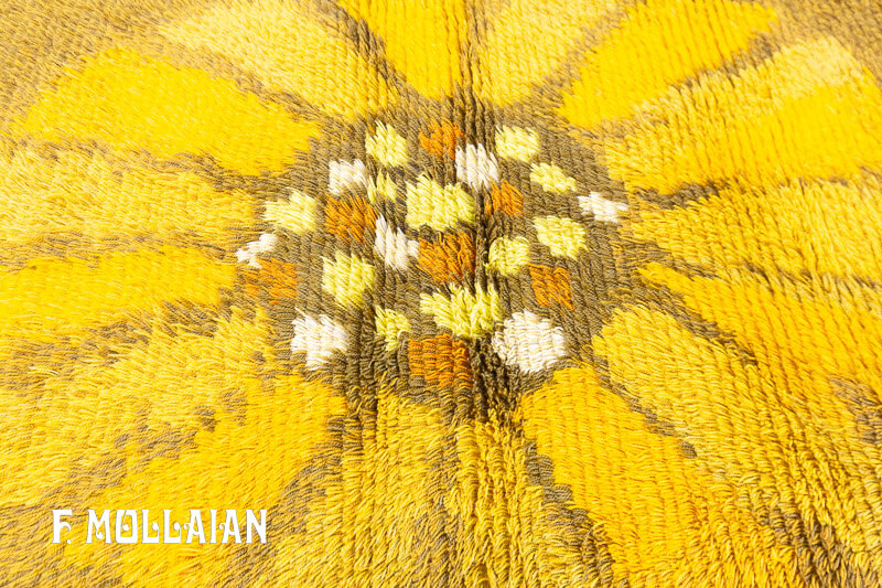Vintage Swedish Rya Rug n°:15309235