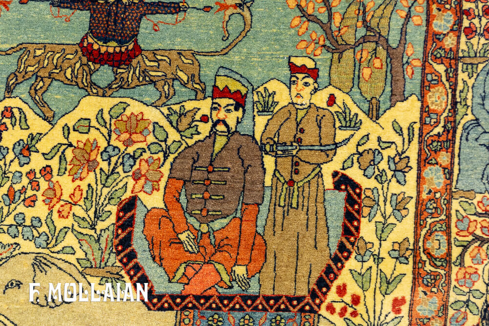 Tapete Pictórico Antigo de Isfahan n°:15418948
