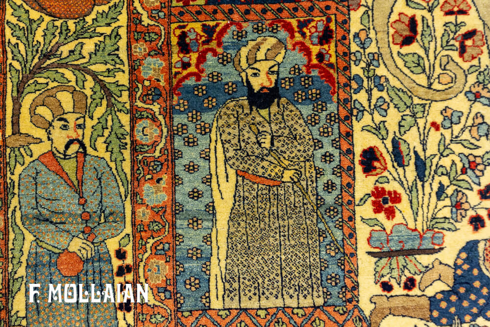 Tapete Pictórico Antigo de Isfahan n°:15418948