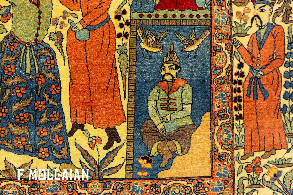 Tapete Pictórico Antigo de Isfahan n°:15418948