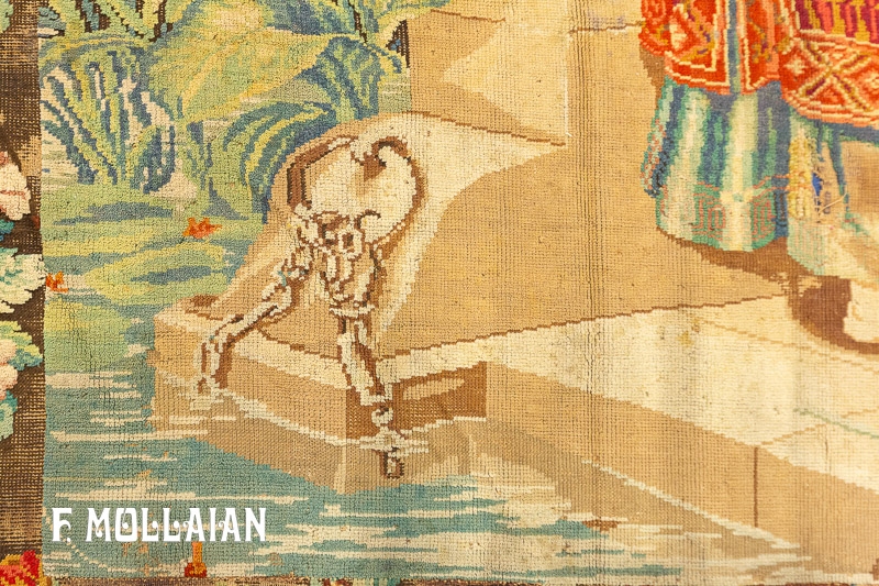 Antique Caucasian Pictorial Karabakh (Qarabağ) Square Rug n°:19138533