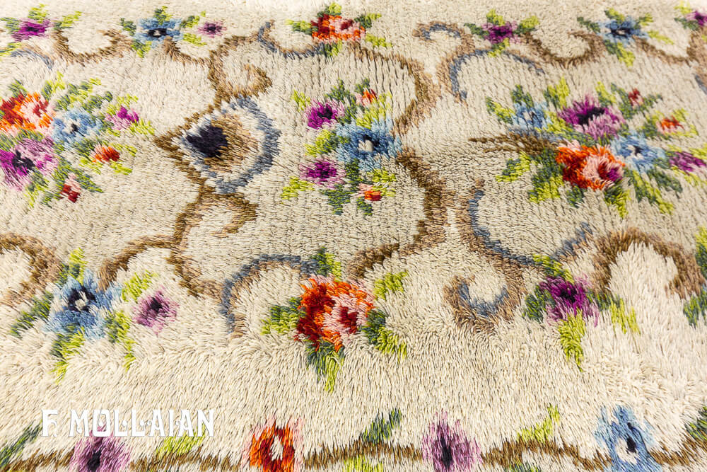 Decorative Vintage Rya Swedish Rug n°:19790728