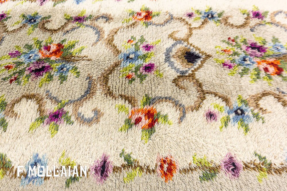 Decorative Vintage Rya Swedish Rug n°:19790728