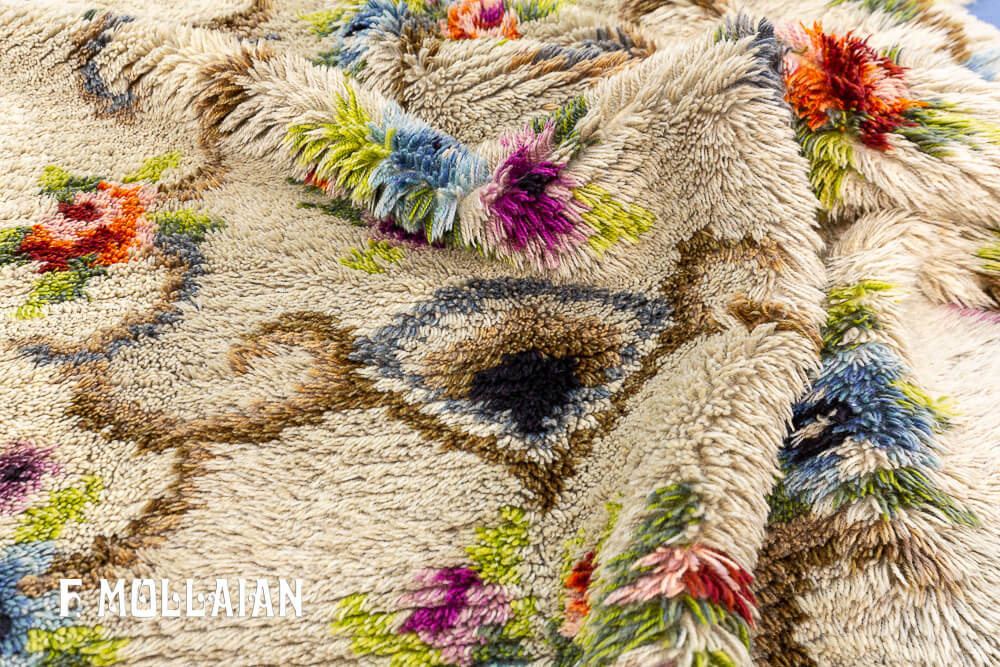 Decorative Vintage Rya Swedish Rug n°:19790728