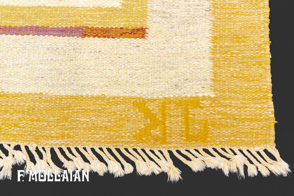 Semi Antique Swedish Kilim n°:24664785