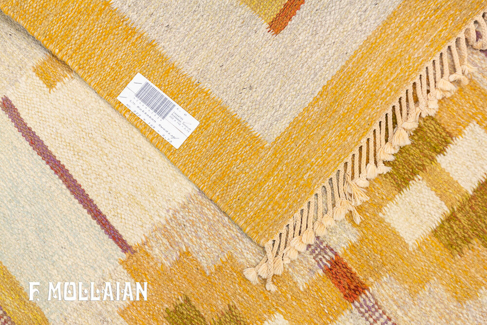 Semi Antique Swedish Kilim n°:24664785