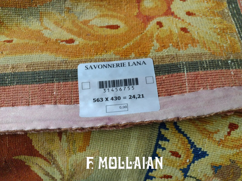 Magnifique Tapis Antique du Palais de la Savonnerie Française n°:31456755