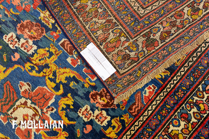 A Long Antique Persian Bidjar Runner Carpet  n°:39486978