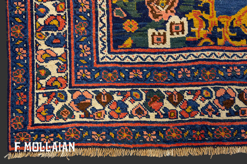 A Long Antique Persian Bidjar Runner Carpet  n°:39486978