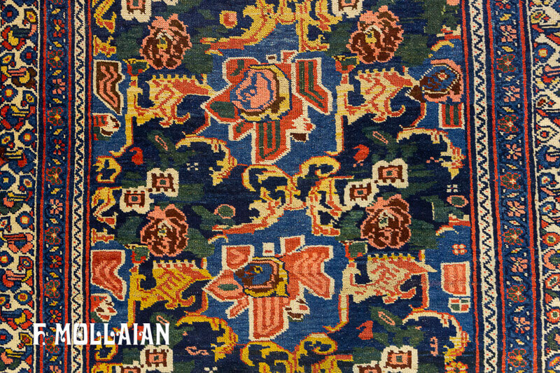A Long Antique Persian Bidjar Runner Carpet  n°:39486978