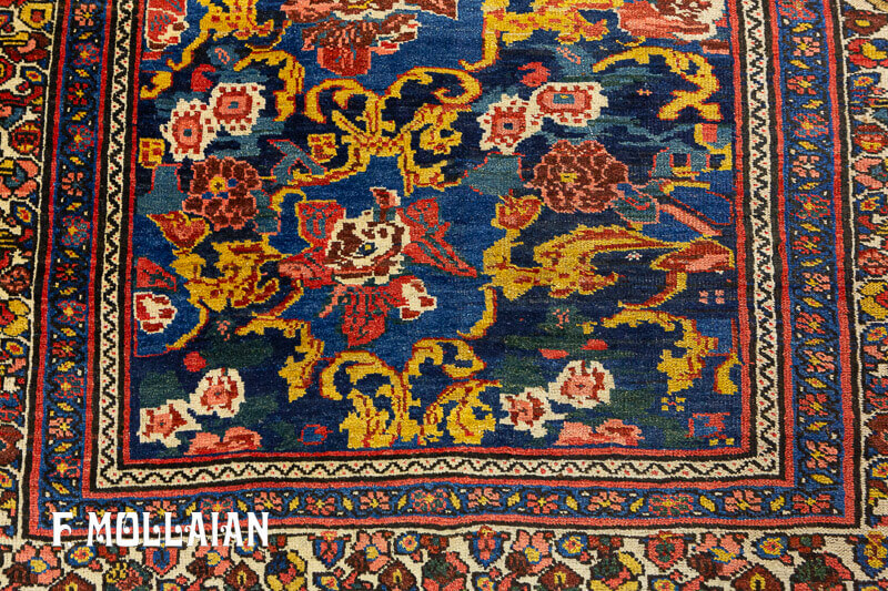 A Long Antique Persian Bidjar Runner Carpet  n°:39486978