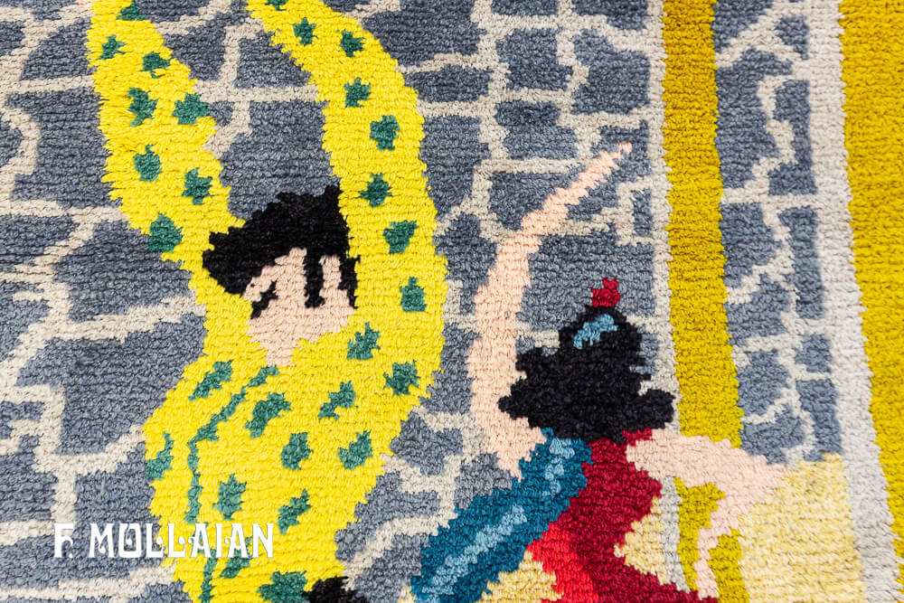Pictorial Vintage Spanish Rug n°:39666283