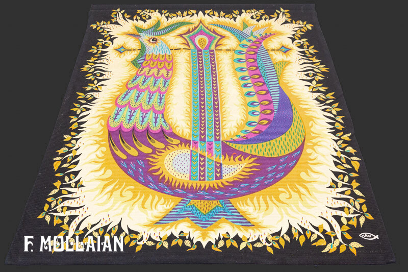 Serigraphy Tapestry, Oiseaux-lyre by M. Ray n°:42530368