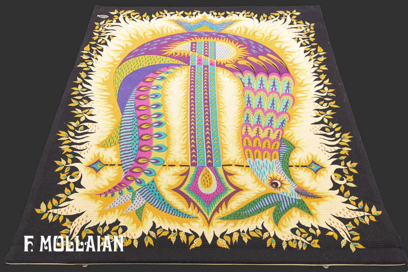Serigraphy Tapestry, Oiseaux-lyre by M. Ray n°:42530368