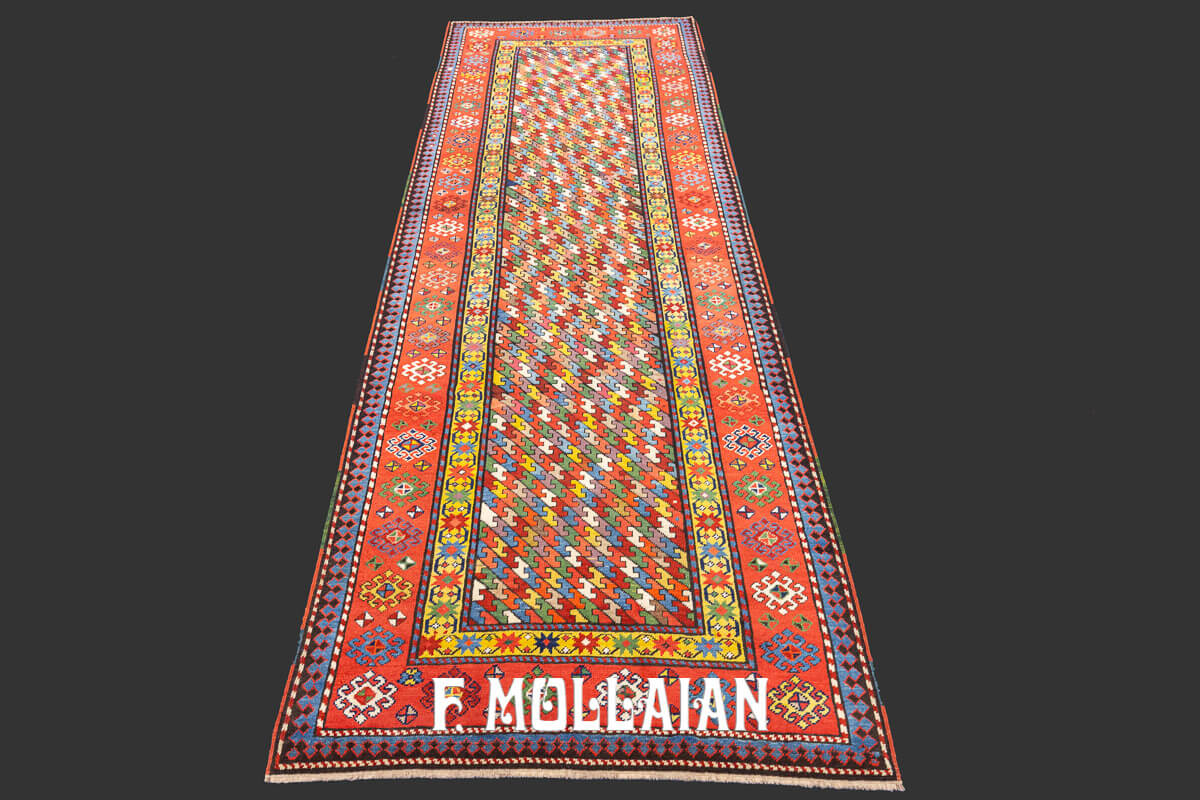 Tappeto Caucasico Antico Multicolor Talish n°:43885087