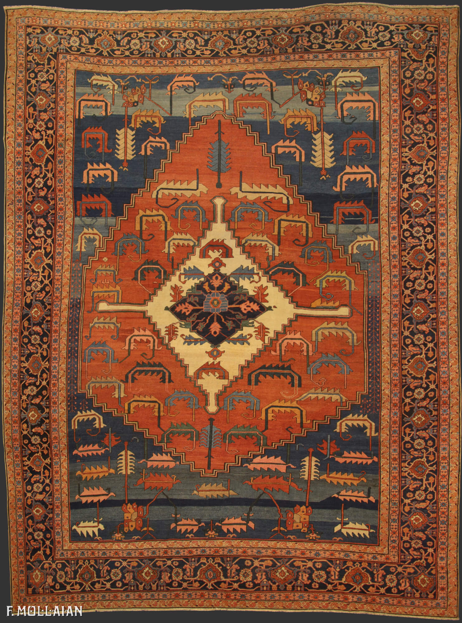 Tappeto Grande Persiano Antico Bakshaish n°:44818093