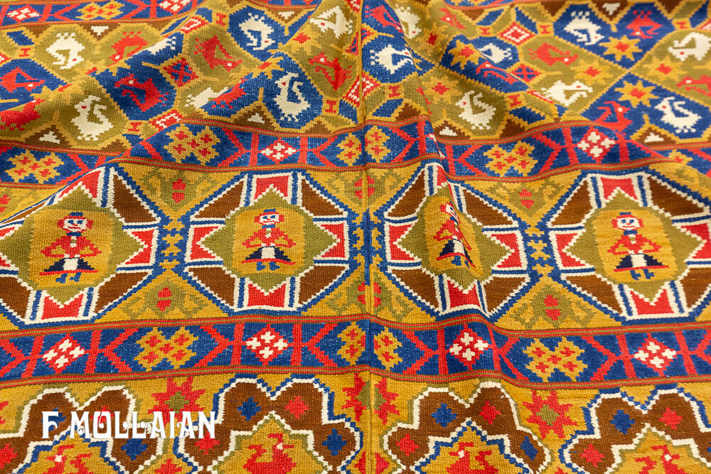 Rollakan Swedish Antique Signed Textile n°:45242049