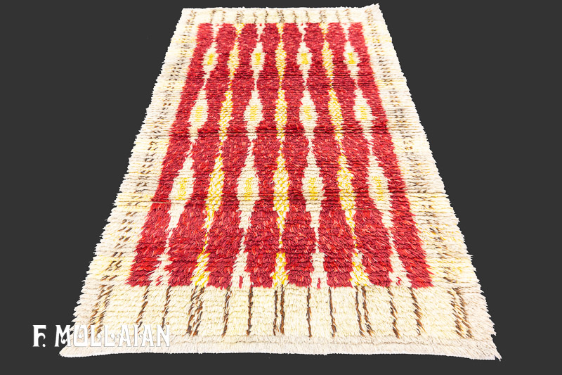 Tapis Rya Suédois Vintage n°:47006272