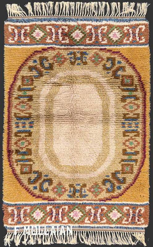 Vintage Rya Rug Scandinavian n°:47810022