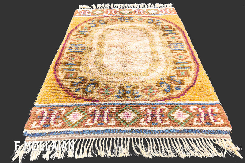 Vintage Swedish Rya Rug n°:47810022