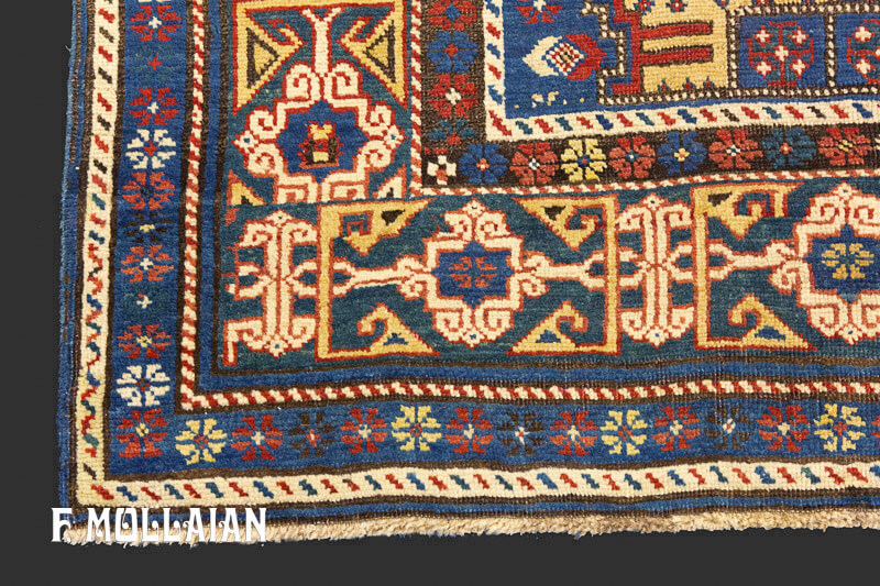 Antique Caucasian Lezghi Runner Rug n°:48846610