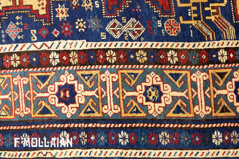 Antique Caucasian Lezghi Runner Rug n°:48846610