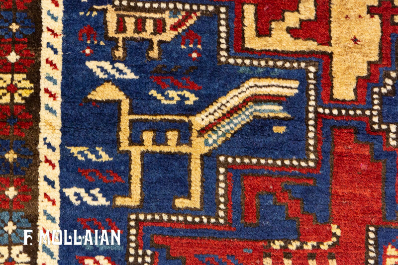 Antique Caucasian Lezghi Runner Rug n°:48846610
