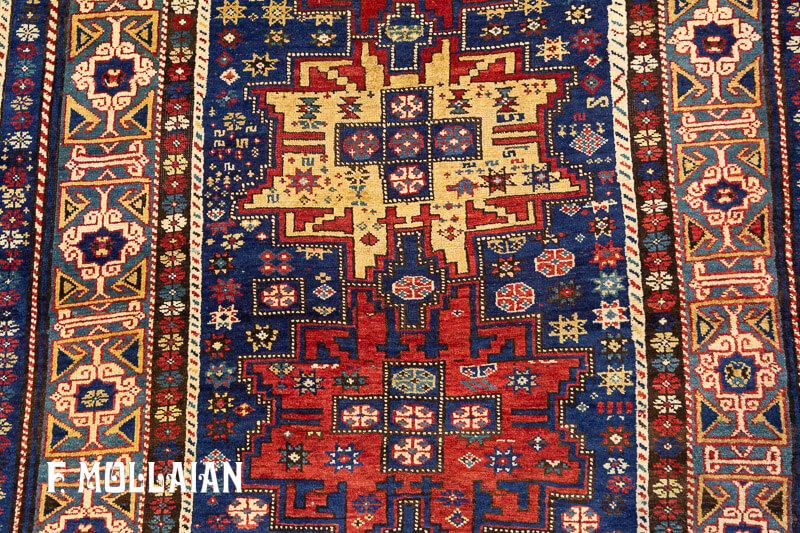 Antique Caucasian Lezghi Runner Rug n°:48846610