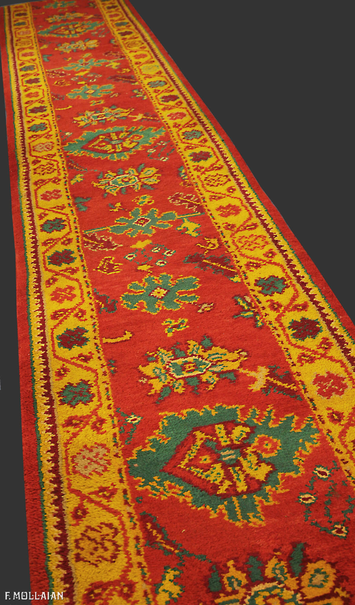Alfombra Carril Turca Antigua Ushak (Oushak) n°:49226363