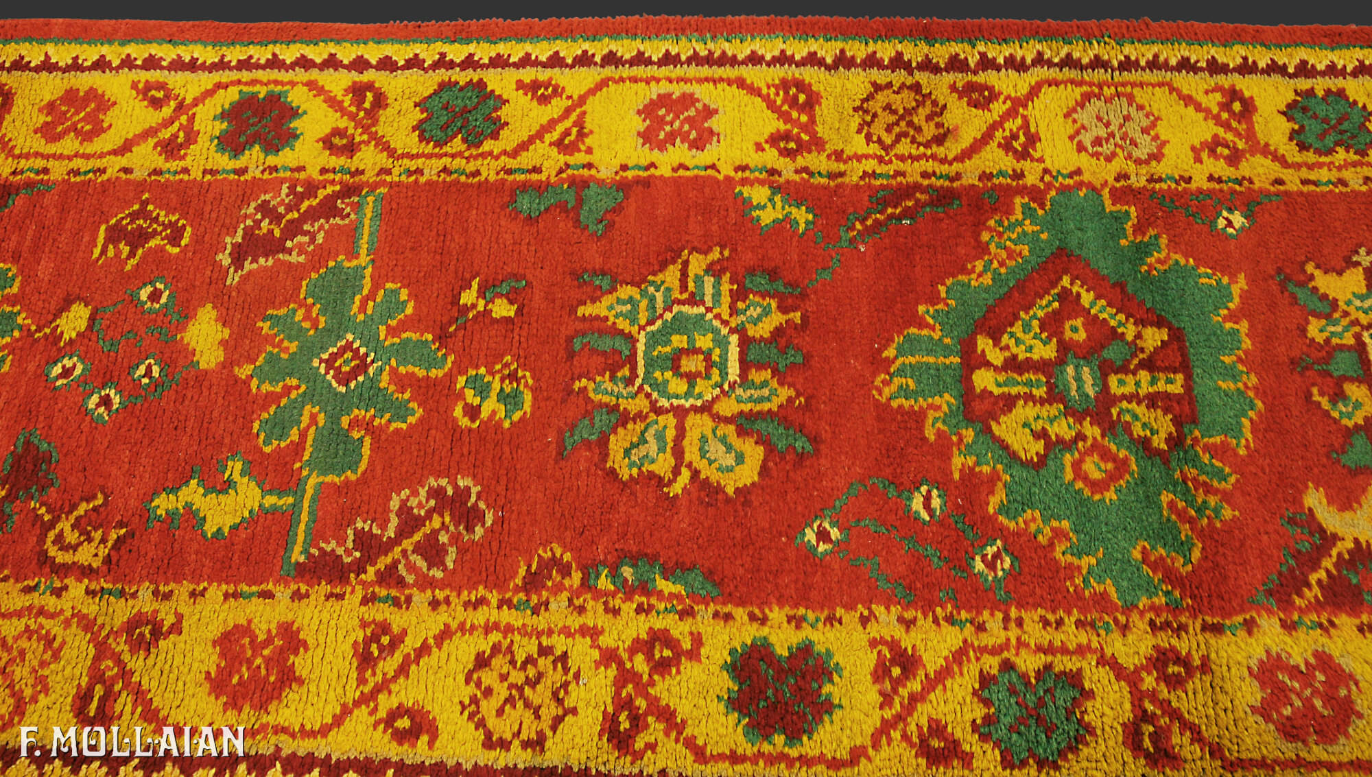 Alfombra Carril Turca Antigua Ushak (Oushak) n°:49226363