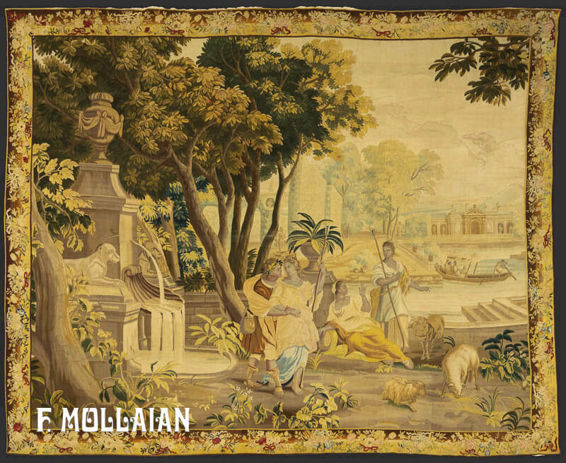 A Very Fine Figurative Antique Tapestry n°:50978677