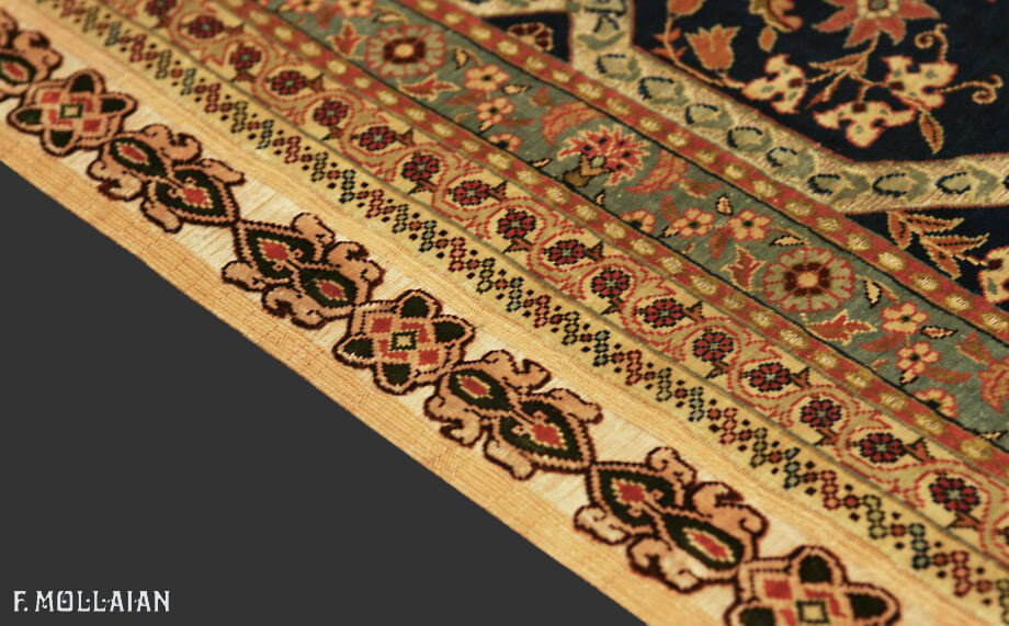 Teppich Türkisch Alter Hereke Seide & Métal Ebrei n°:57327262