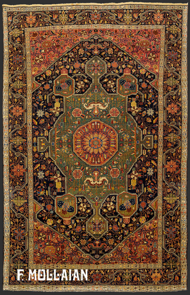 Persian Saruk Farahan Antique Rug n°:58122537