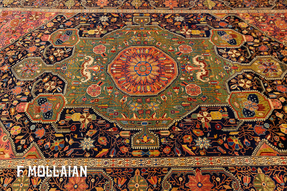 Persian Saruk Farahan Antique Rug n°:58122537