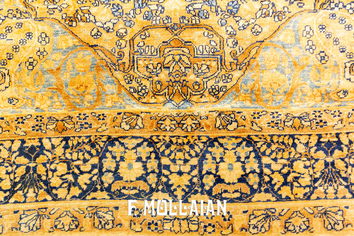 Antique Persian Medallion Hand-knotted Kerman Rug n°:58797493