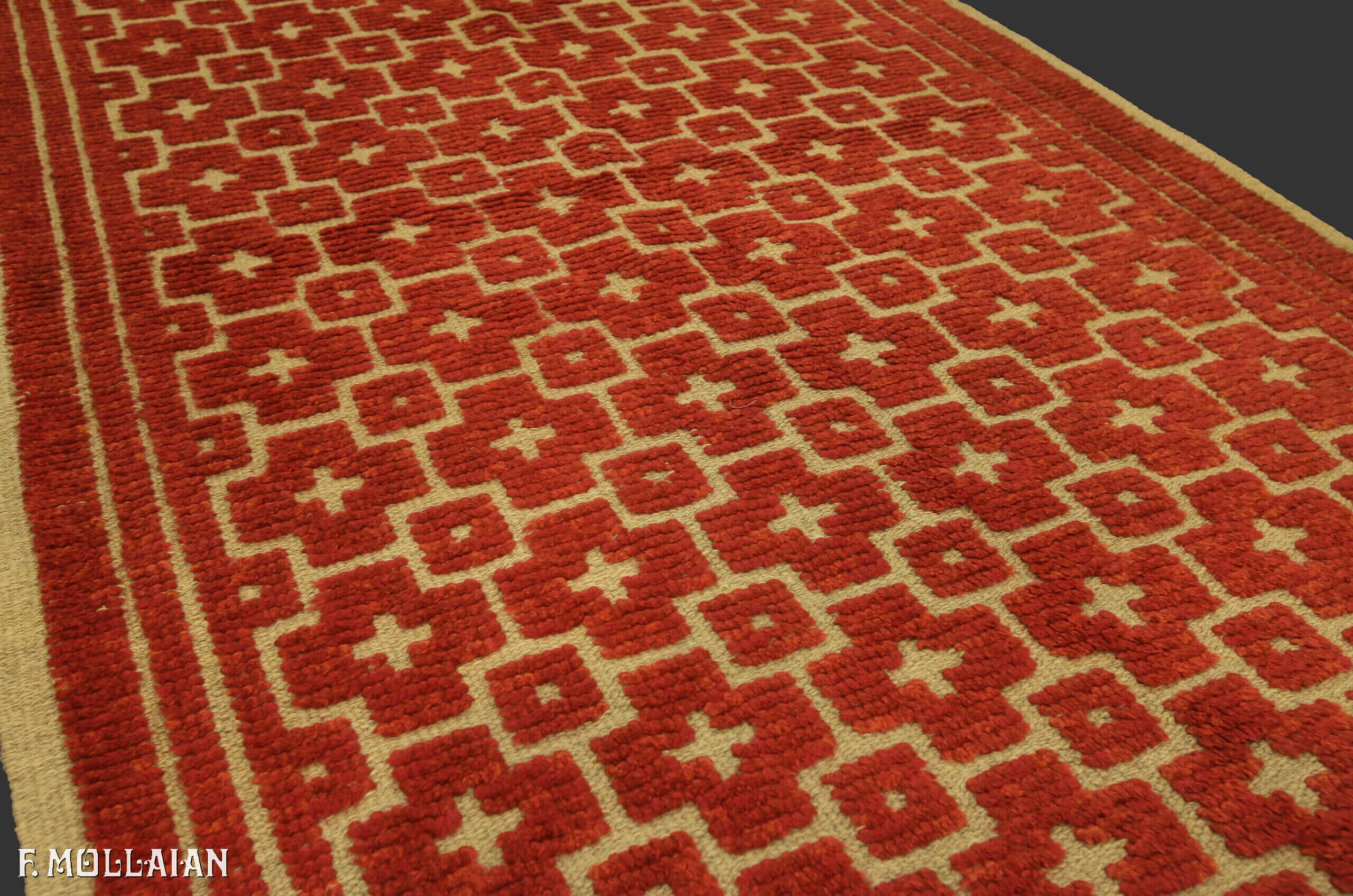 Tapis Suédois Semi-Antique Rya n°:58898634