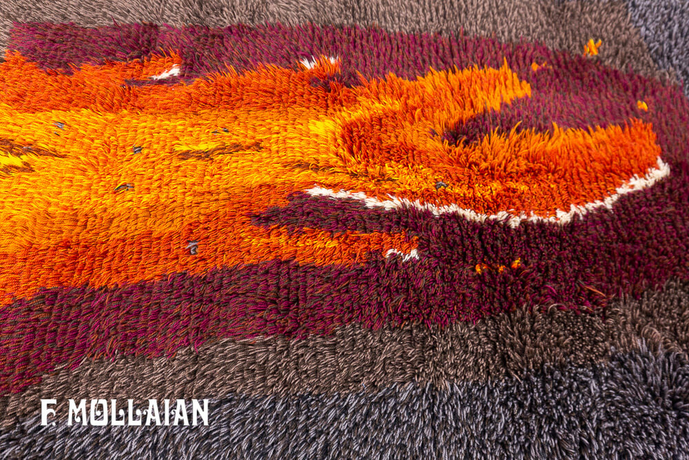 Tapis Scandinave Rya Semi-Antique Rug n°:59358150