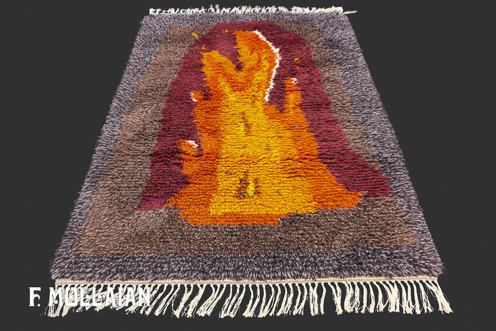 Tapis Scandinave Rya Semi-Antique Rug n°:59358150