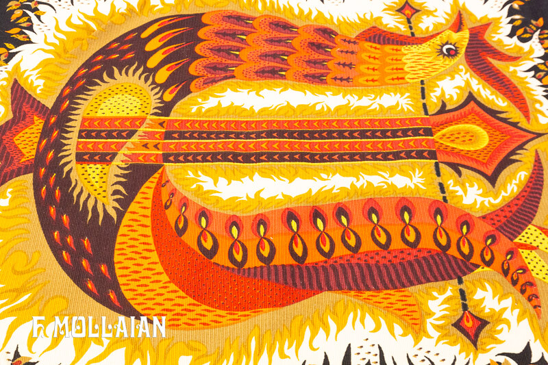 Serigraphy Tapestry, Oiseaux-lyre by M. Ray n°:59824312