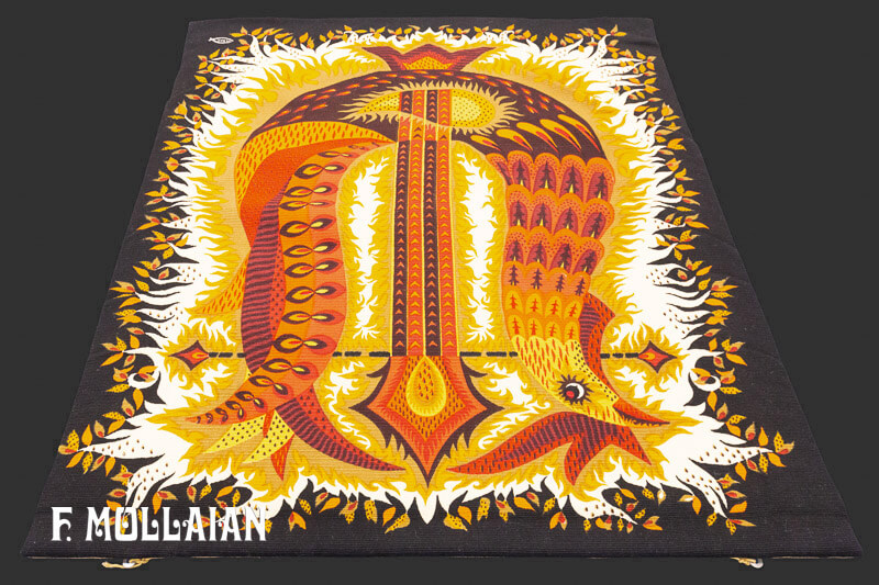 Serigraphy Tapestry, Oiseaux-lyre by M. Ray n°:59824312